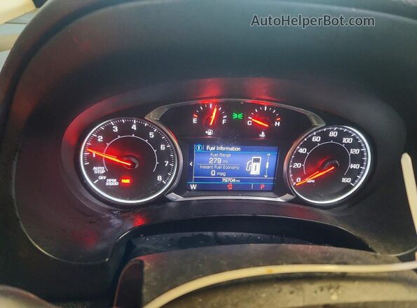 3GKALMEV6KL369981 2019 GMC TERRAIN Blue Vista del cuadro de instrumentos