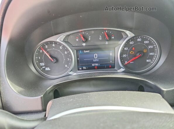 3GKALMEV6KL375330 2019 GMC TERRAIN Red Вид щитка приладів