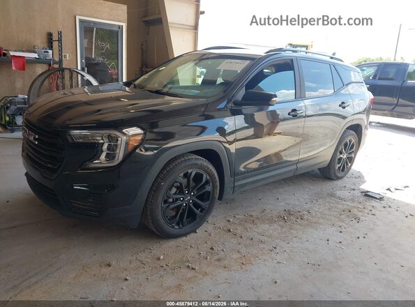 3GKALMEV6NL235816 2022 GMC TERRAIN Черный Передняя левая четверть
