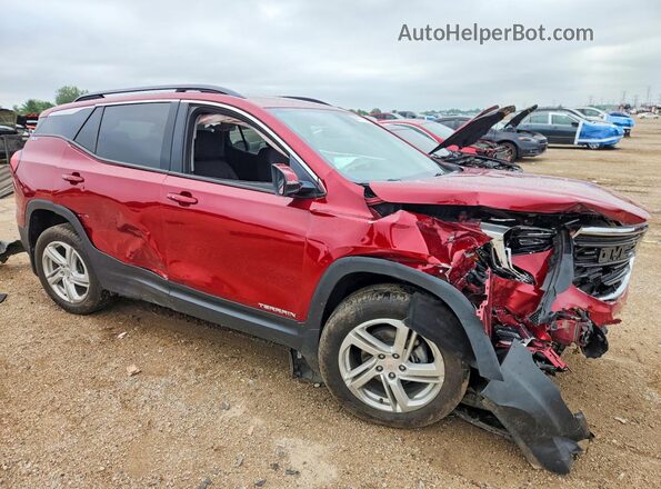 3GKALMEV7JL175927 2018 GMC TERRAIN Burgundy Przód prawy