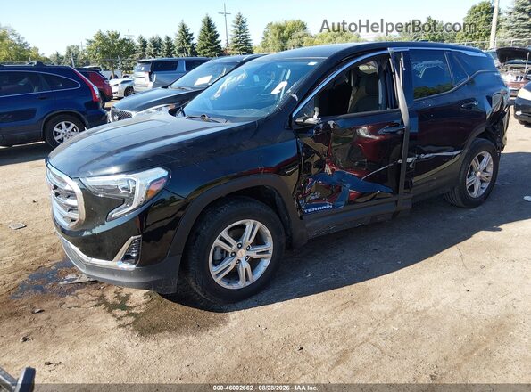 3GKALMEV7KL166498 2019 GMC TERRAIN Черный Передняя левая четверть