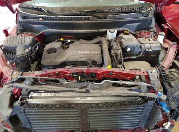 3GKALMEV7KL221953 2019 GMC TERRAIN Burgundy Vista del compartimento del motor