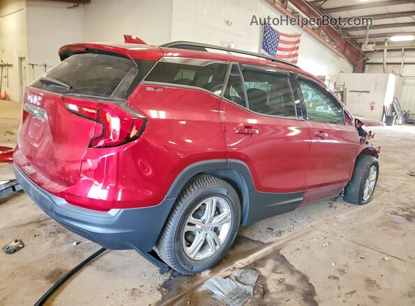 3GKALMEV7KL221953 2019 GMC TERRAIN Burgundy Trasero derecho