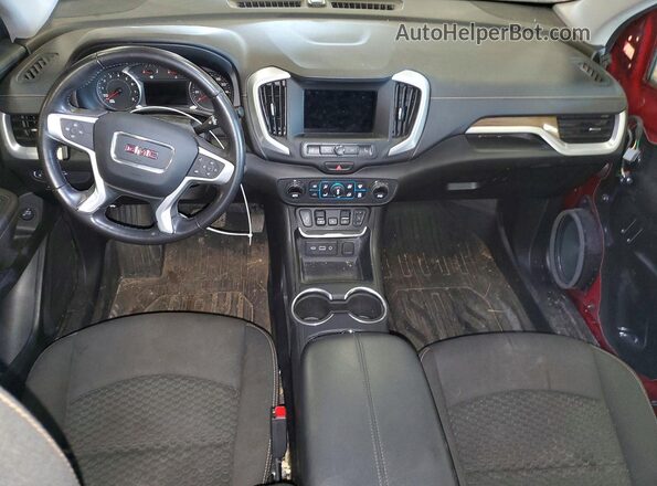 3GKALMEV7KL221953 2019 GMC TERRAIN Burgundy Vista del salpicadero