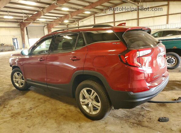 3GKALMEV7KL221953 2019 GMC TERRAIN Burgundy Trasero izquierdo