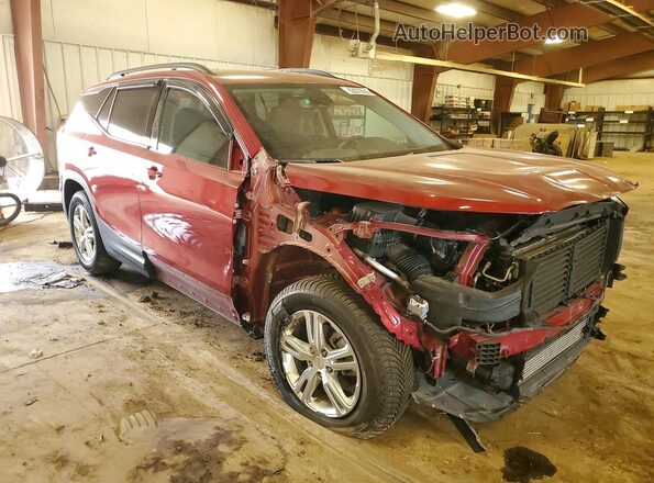 3GKALMEV7KL221953 2019 GMC TERRAIN Burgundy Delantero derecho