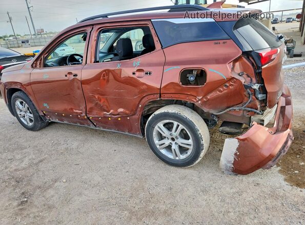 3GKALMEV7KL314391 2019 GMC TERRAIN Orange Задня ліва чверть