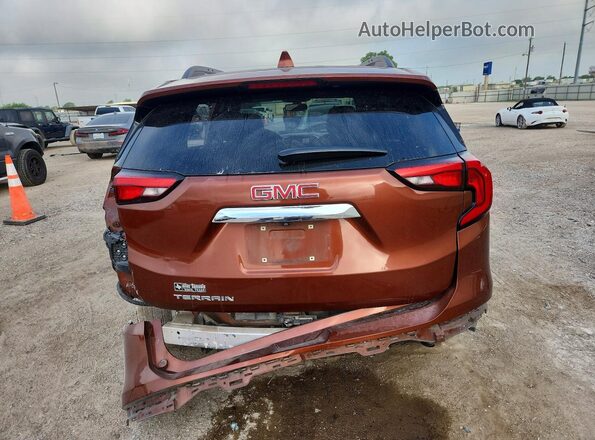 3GKALMEV7KL314391 2019 GMC TERRAIN Orange Вид ззаду
