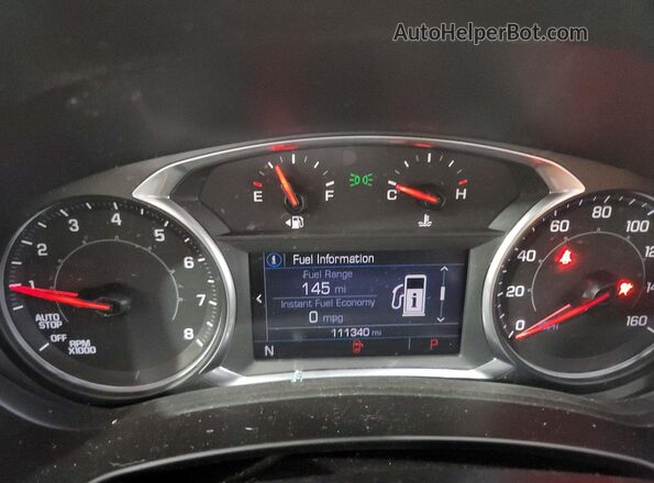3GKALMEV7LL104889 2020 GMC TERRAIN Silver Вид щитка приладів