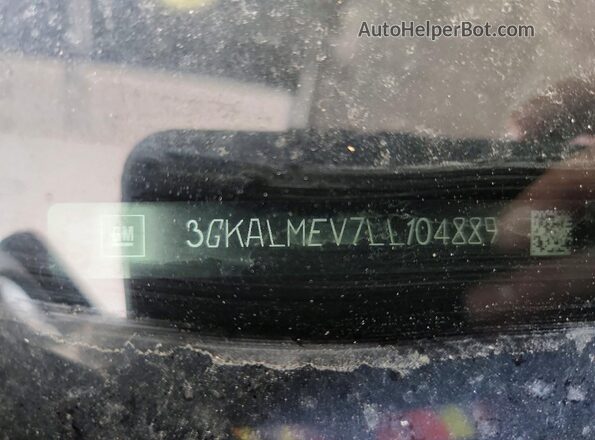 3GKALMEV7LL104889 2020 GMC TERRAIN Silver Вид підкапотного простору
