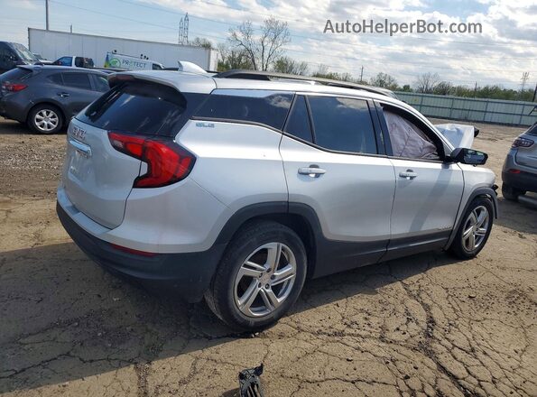 3GKALMEV7LL196098 2020 GMC TERRAIN Серебряный Задняя правая четверть