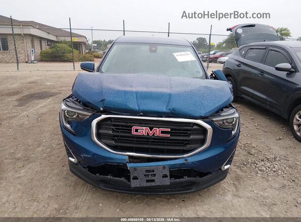 3GKALMEV7LL224286 2020 GMC TERRAIN Blue Widok zestawu wskaźników