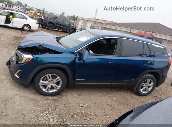 3GKALMEV7LL224286 2020 GMC TERRAIN Blue Widok wnętrza 360 stopni