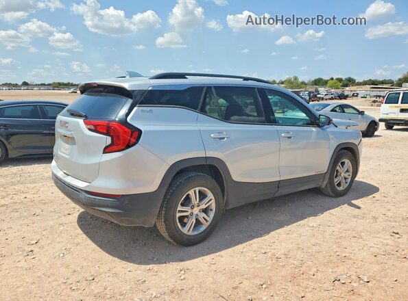 3GKALMEV7LL301187 2020 GMC TERRAIN Silver Trasero derecho