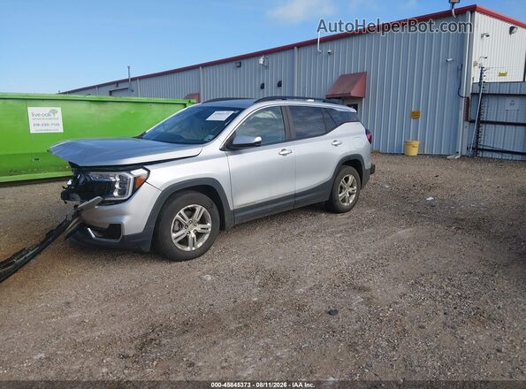 3GKALMEV7NL213047 2022 GMC TERRAIN Silver Передня ліва чверть