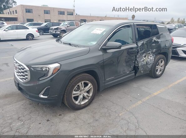 3GKALMEV8KL150035 2019 GMC TERRAIN Gray Vista tres cuartos delantera izquierda