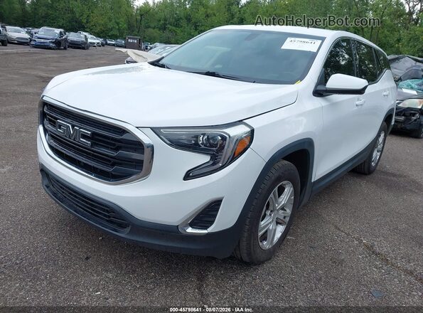 3GKALMEV8KL193919 2019 GMC TERRAIN Белый Передняя левая четверть