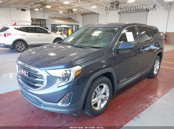 3GKALMEV8KL200478 2019 GMC TERRAIN Blue Առջևի ձախ երեք քառորդ տեսարան