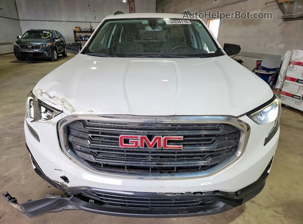 3GKALMEV8KL338165 2019 GMC TERRAIN White წინა ხედი