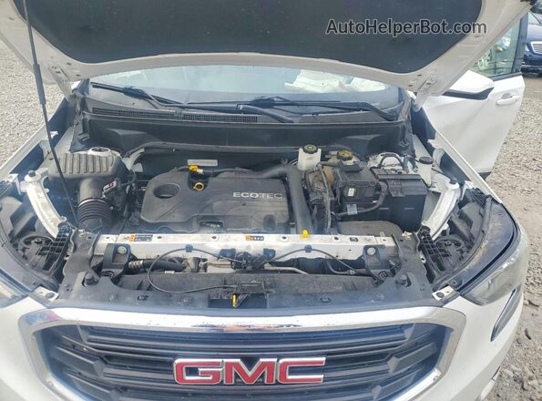 3GKALMEV8KL370954 2019 GMC TERRAIN White ძრავის განყოფილების ხედი