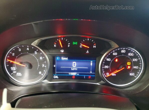 3GKALMEV8KL371585 2019 GMC TERRAIN Белый Вид щитка приборов