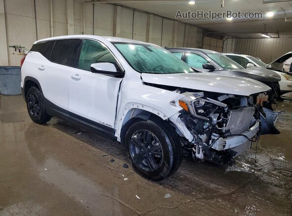 3GKALMEV8KL371585 2019 GMC TERRAIN Белый Передняя правая четверть