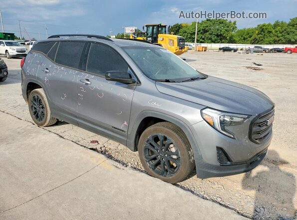 3GKALMEV8LL161084 2020 GMC TERRAIN Gray Przód prawy