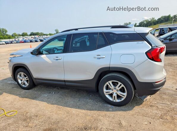 3GKALMEV9JL200150 2018 GMC TERRAIN Silver Trasero izquierdo