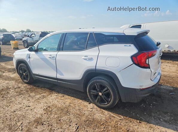 3GKALMEVXJL273947 2018 GMC TERRAIN Белый Задняя левая четверть
