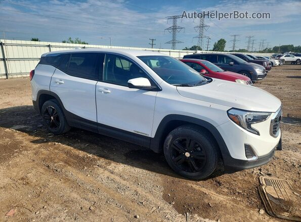 3GKALMEVXJL273947 2018 GMC TERRAIN Белый Передняя правая четверть
