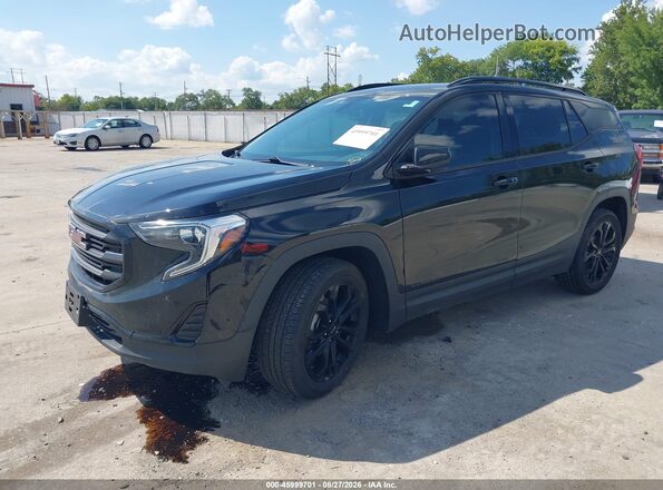 3GKALMEVXKL156922 2019 GMC TERRAIN Черный Передняя левая четверть