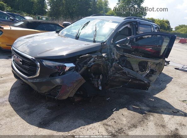 3GKALMEVXKL336370 2019 GMC TERRAIN Pewter Front left
