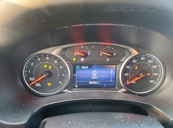 3GKALMEVXLL142651 2020 GMC TERRAIN Gray Instrument cluster view