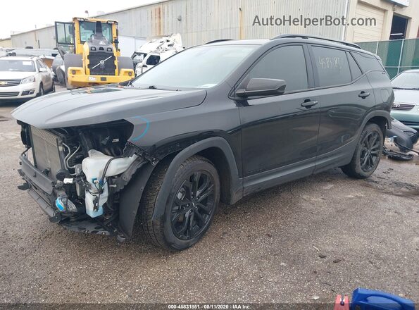 3GKALMEVXLL206364 2020 GMC TERRAIN Black Front left