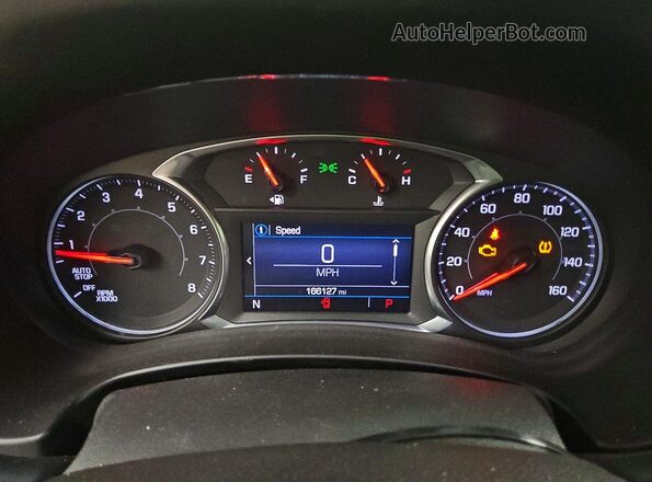 3GKALMEVXLL225982 2020 GMC TERRAIN Black Вид щитка приладів