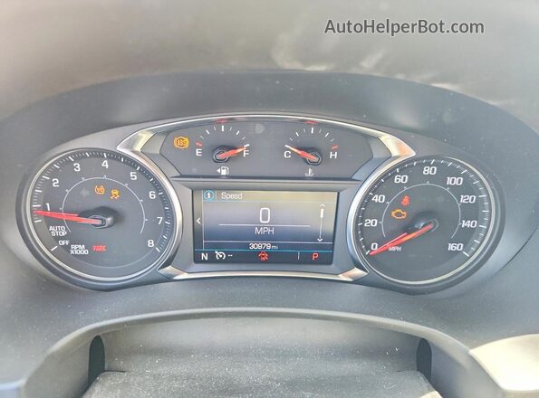 3GKALMEVXNL207470 2022 GMC TERRAIN Белый Вид щитка приборов