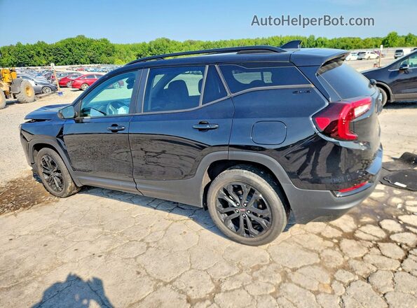 3GKALMEVXNL309707 2022 GMC TERRAIN Черный Задняя левая четверть