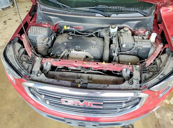 3GKALMEX1JL145713 2018 GMC TERRAIN Red Вид підкапотного простору