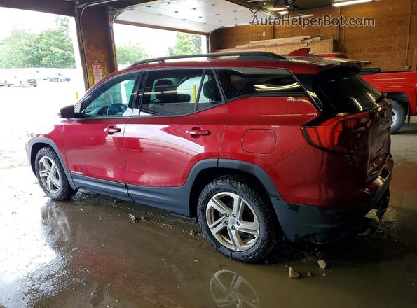 3GKALMEX1JL145713 2018 GMC TERRAIN Red Задня ліва чверть