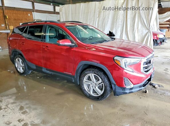 3GKALMEX1JL145713 2018 GMC TERRAIN Red Передня права чверть