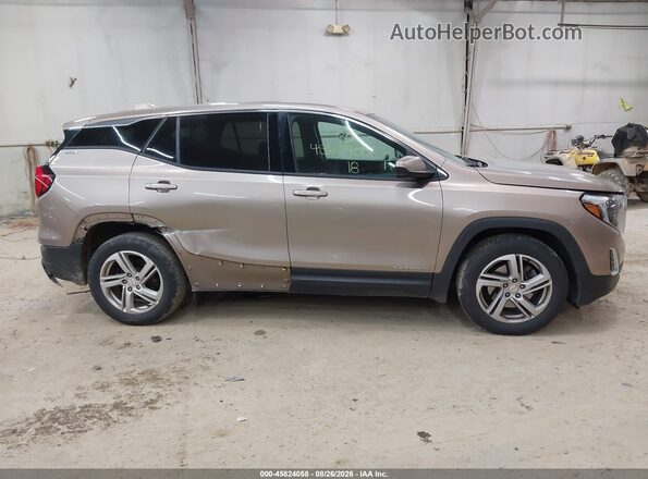 3GKALMEX2JL124188 2018 GMC TERRAIN Gold Вид задньої частини салону