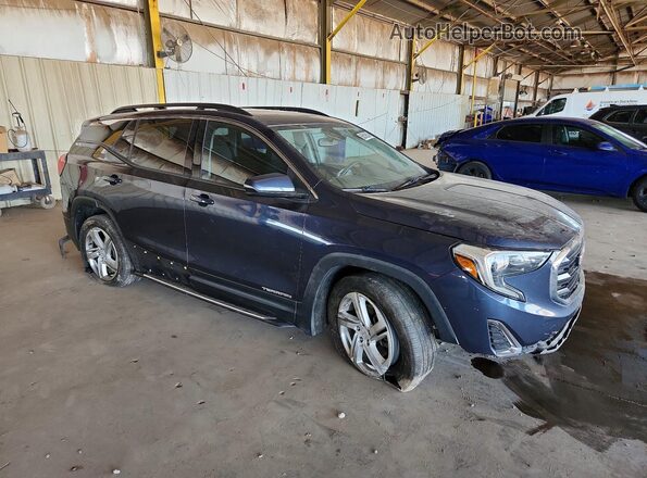 3GKALMEX2JL389743 2018 GMC TERRAIN Blue წინა მარჯვენა