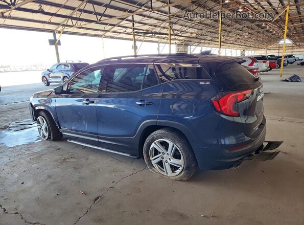 3GKALMEX2JL389743 2018 GMC TERRAIN Blue უკანა მარცხენა