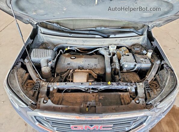 3GKALMEX2JL389743 2018 GMC TERRAIN Blue ძრავის განყოფილების ხედი