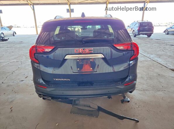 3GKALMEX2JL389743 2018 GMC TERRAIN Blue უკანა ხედი