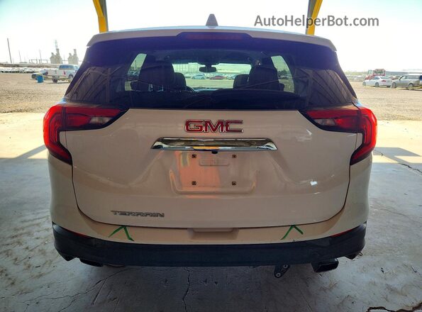 3GKALMEX5JL120359 2018 GMC TERRAIN White Вид ззаду