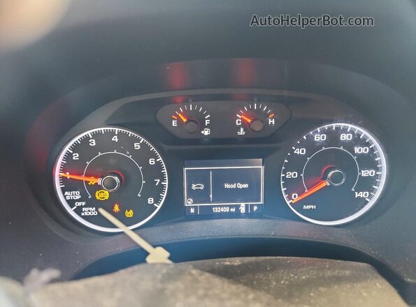 3GKALMEX5JL120359 2018 GMC TERRAIN White Вид щитка приладів