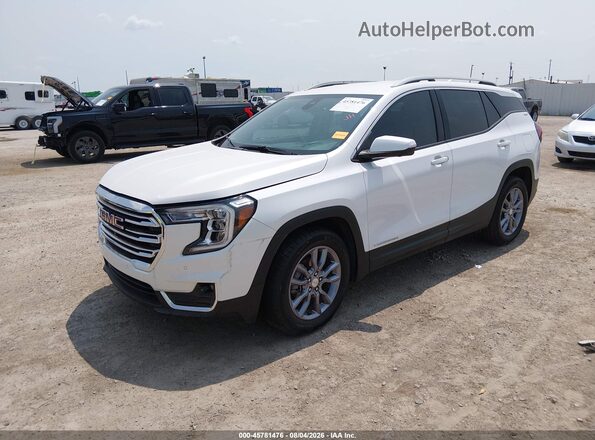 3GKALPEG1PL234076 2023 GMC TERRAIN White Առջևի ձախ երեք քառորդ տեսարան