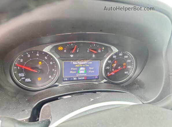 3GKALPEG9PL186794 2023 GMC TERRAIN White Вид щитка приладів