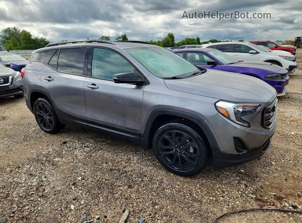 3GKALPEV0LL334405 2020 GMC TERRAIN Gray Delantero derecho